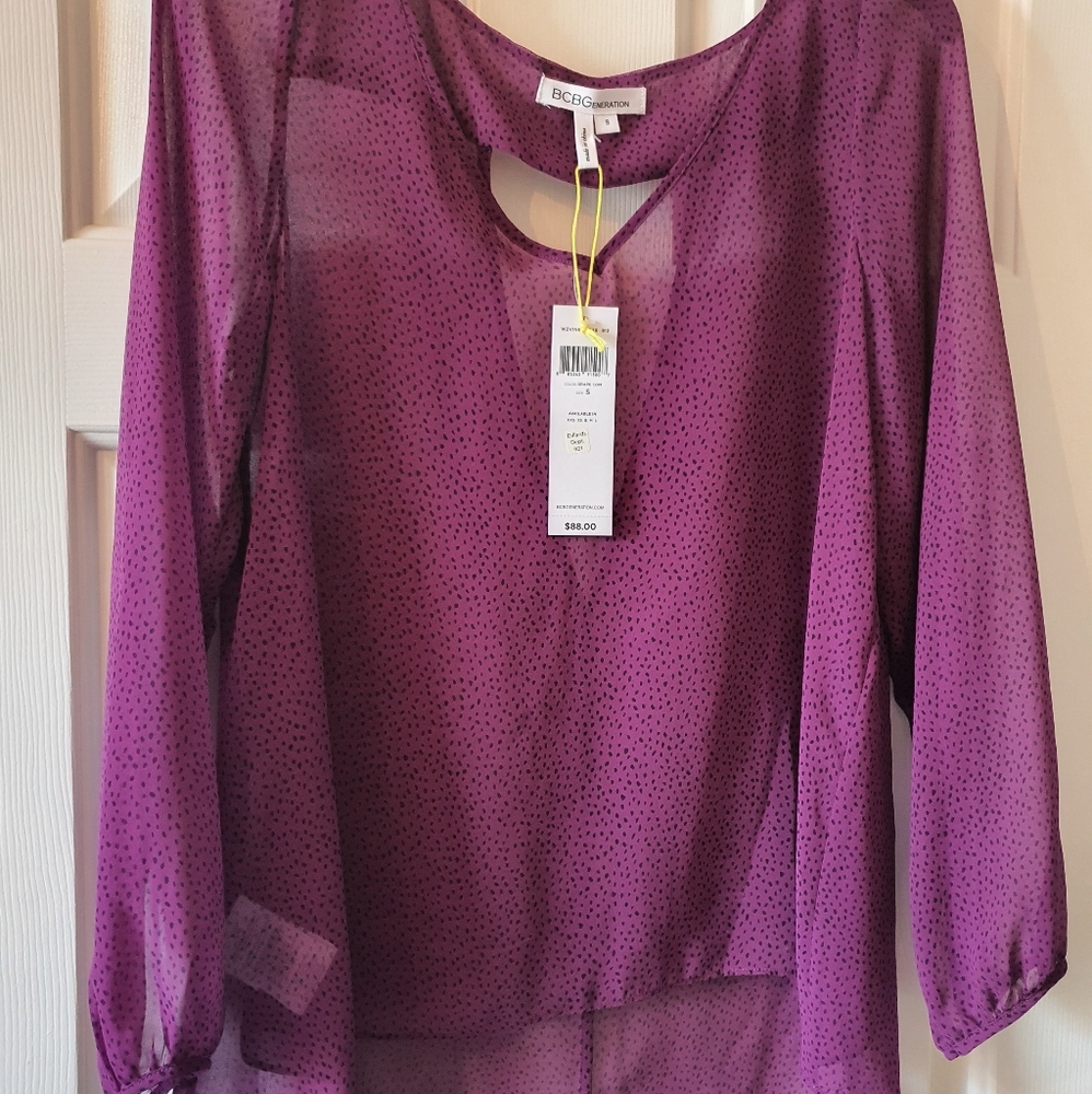 BCBG Sheer Blouse